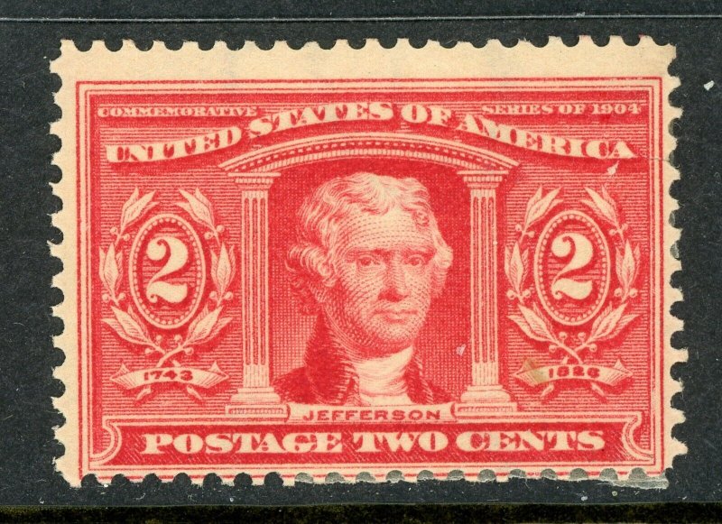 USA 1904 Louisiana Purchase 2¢ Jefferson  Scott #324 Mint Q8