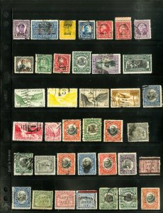 Canal Zone Early Clean Stamp Collection