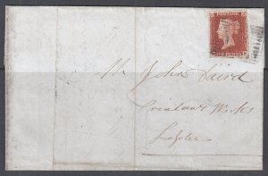 Great Britain Scott 3A- 4 Margined Orange Brown Copy on 1846 Domestic Cover