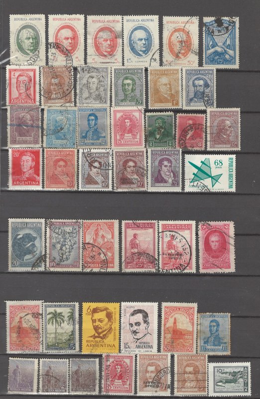 COLLECTION LOT # 18L ARGENTINA 44 STAMPS CLEARANCE