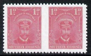 Southern Rhodesia 1924-29 KG5 Admiral 1d rose horizontal ...