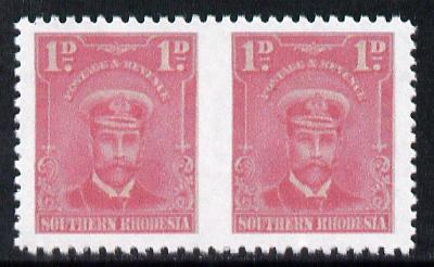 Southern Rhodesia 1924-29 KG5 Admiral 1d rose horizontal ...