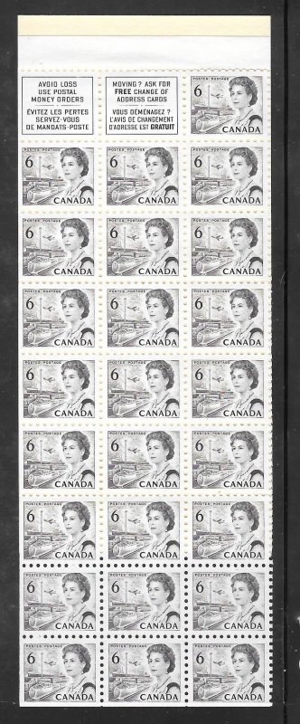 Canada #460B MNH Booklet Pane of 25.