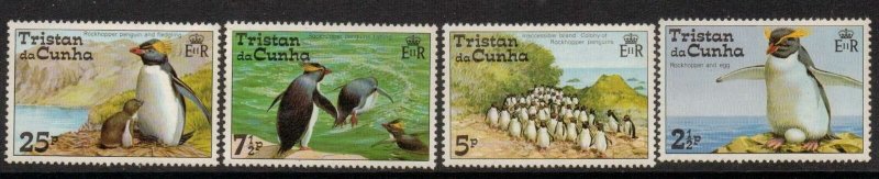 TRISTAN DA CUNHA SG188/91 1974 ROCKHOPPER PENGUINS MNH