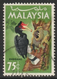 Malaysia Federation Scott 23 - SG23, 1965 Birds 75c used