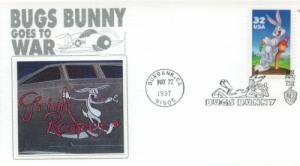 1997 Bugs Bunny  (Scott 3137a) Panda #1 FDC