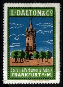 Vintage Germany Poster Stamp L. Dalton & Company Soap & Perfumery Factory