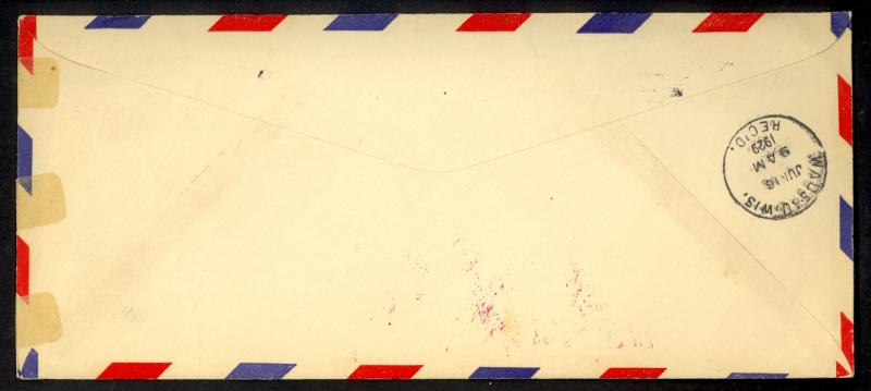 USA 1929 ELKHART INDIANA AIRPORT Opening Cachet Lindbergh Cover 5c Beacon Sc C11