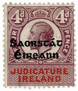 (I.B) George V Revenue : Judicature Ireland 4d (Free State OP)
