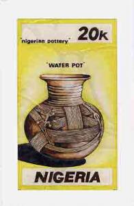 Nigeria 1990 Pottery - original hand-painted artwork for ...