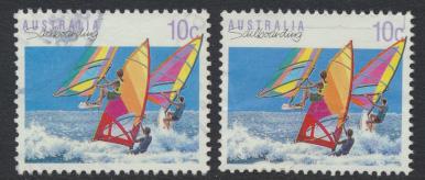 Australia SG 1174 &1174a SC# 1115 & 1115A Sailboarding  pair Used / FU  see d...