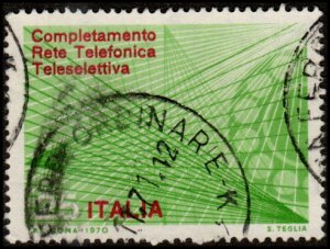 Italy 1027 - Used - 25L Phone Dial / Wires (1970)