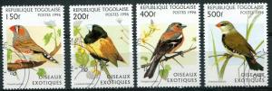 Togo SC# 1784-5, 1787-8 Birds canceled