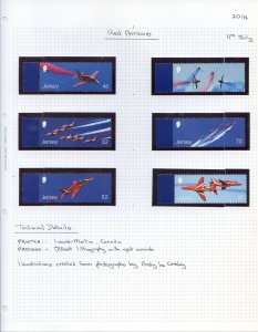 Jersey 2014 Red Arrows Set Unmounted Mint 