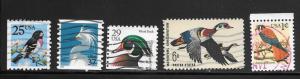 #Z705 Used Birds 10 Cent Lot . No per item S/H fees