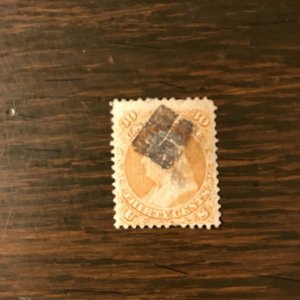 US SCOTT 100 - USED 30¢ Franklin (1) - F/VF