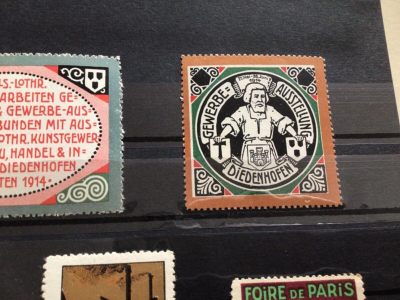 Poster stamps exhibition & fairs cinderella stamp seals A13078
