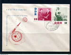 Germany 1961 3 FDC Covers Space Astronauts Mi 863-8  12761 