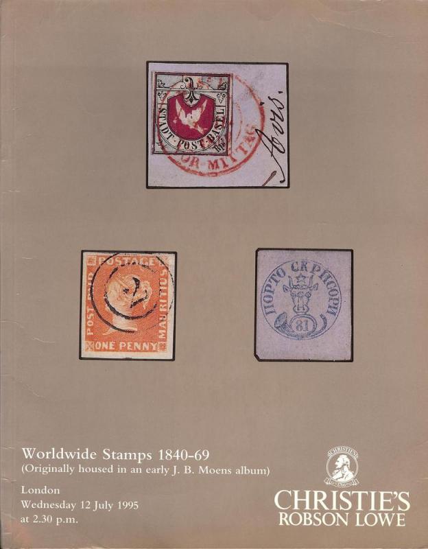 Christie's Robson Lowe:    Worldwide Stamps 1840-69, Chri...