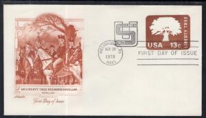 US U588 Liberty Tree Revalued Artmaster U/A FDC