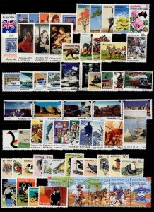 AUSTRALIA QEII SG657-764, 1978-80 complete sets & singles , LH MINT. Cat £30.