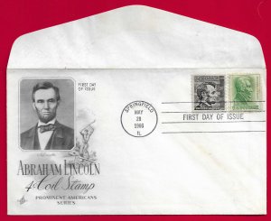 US SCOTT#1303 1966 4c LINCOLN COIL ARTCRAFT FDC - UNUSED