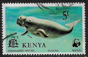 Kenya #93 Used Stamp - Endangered Species - Dugong (b)