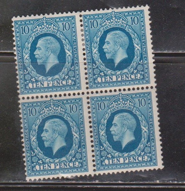 GREAT BRITAIN Scott # 219 - 2 MH & 2 MNH Block Of 4 - KGV - 1934-36 Definitive