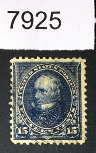 US # 274 USED CAT. $18 LOT #7925