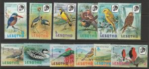 LESOTHO SET OF 11 AFRICAN BIRDS