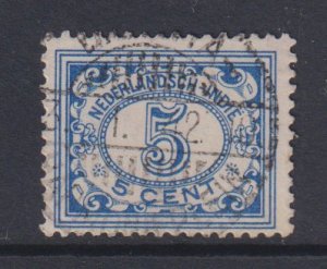 Netherlands Indies #114A  used  1940  numerals 5c  ultra