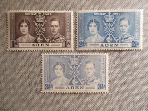 Aden, Scott# 13-15, MNH