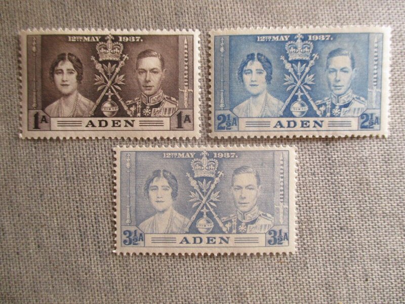 Aden, Scott# 13-15, MNH