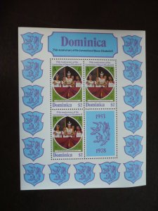 Stamps - Dominica - Scott# 571a - Mint Never Hinged Souvenir Sheet