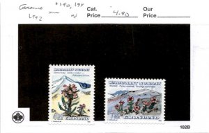 Greenland, Postage Stamp, #190, 194 Mint NH, 1992 Flower (AB)