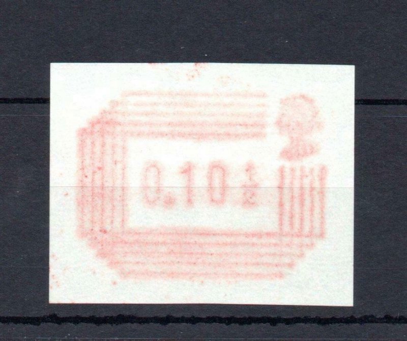 101/2p FRAMA PRINTED ON THE GUMMED SIDE UNMOUNTED MINT