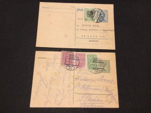 Austria 1922  to Saxony Germany 2  postal card Ref 59708