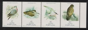 Azores Pigeon Woodcock Tern Buzzard Birds 4v Booklet Pane 1988 MNH