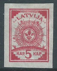 Latvia, Sc #10, 5k, MH