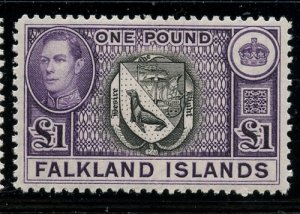 Falkland Is 1938 George VI set Sc# 84-96 mint