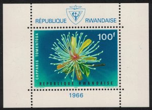 Rwanda Flowers MS 1966 MNH SG#MS158