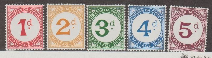 Tristan da Cunha Scott #J1-J5 Stamps - Mint NH Set