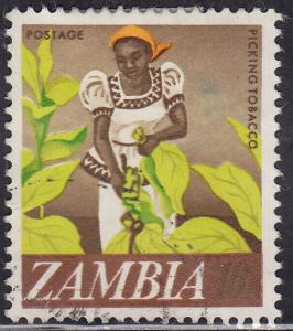 Zambia 44 USED 1968 Woman Tobacco Picker