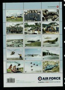 New Zealand: 2012 75th Anniversary of the RNZAF, MNH sheetlet