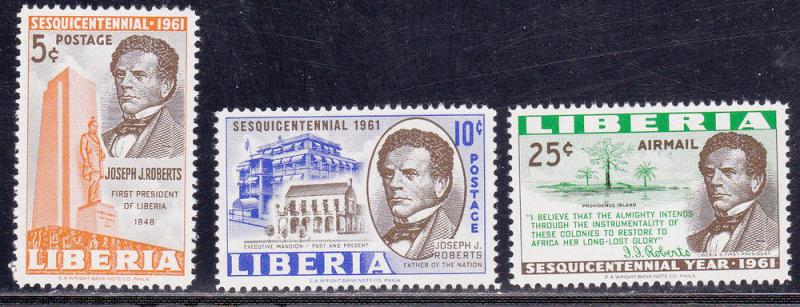 Liberia # 397-398, C134, Sesguicentennial Year, Mint NH