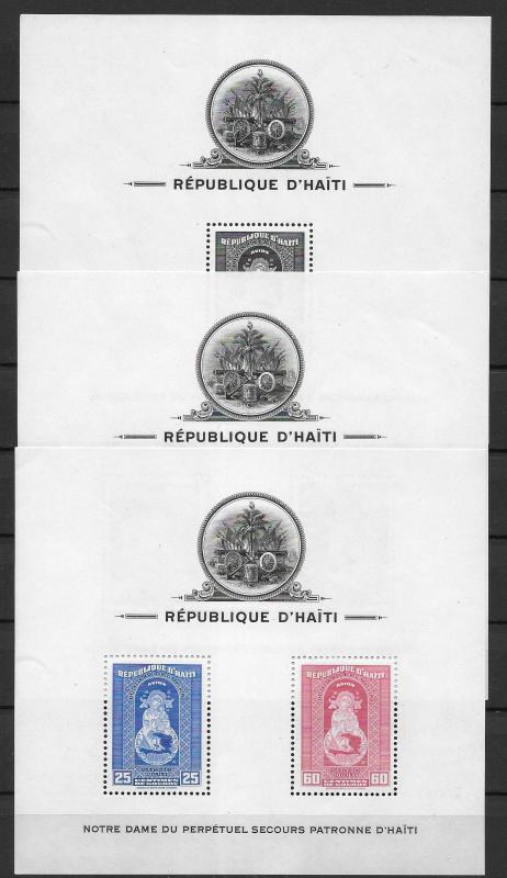 Haiti C19-21 Madonna s.s. set MNH