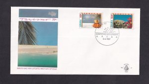 Aruba  #27-28  .   1987  FDC 10  Tourism