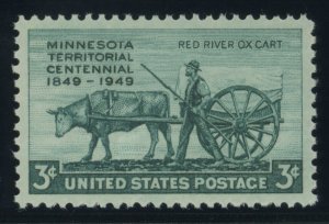 US Stamp #981 Minnesota Territory 3c - PSE Cert - Superb 98 - MNH - SMQ $60.00