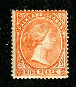 1895 Falkland Sc #17 m* cv.$60 ( 9013 BCXX5 )