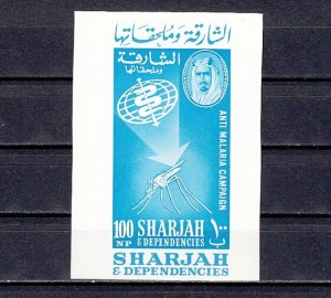 Sharjah, Mi cat. 27, BL1. World Against Malaria s/sheet. ^